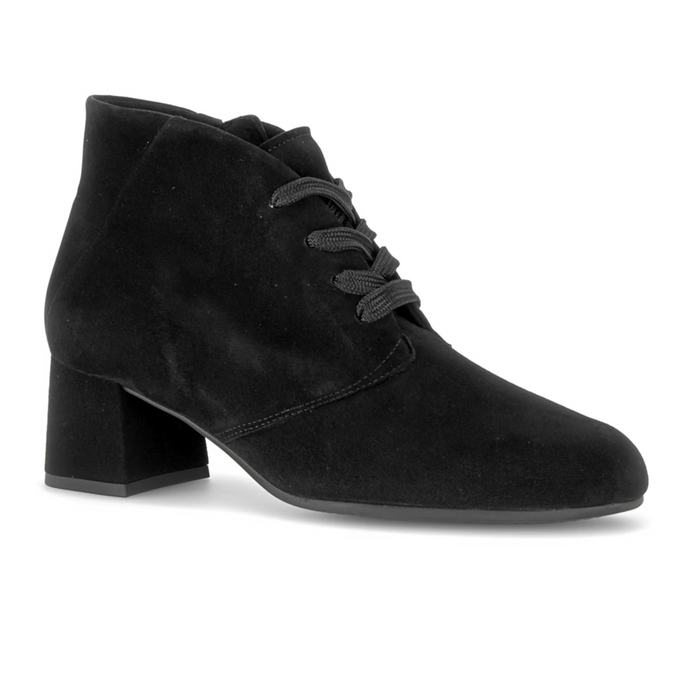 Gabor Thea Heeled Oxford (Women) - Black Dress-Casual - Oxford - The Heel Shoe Fitters