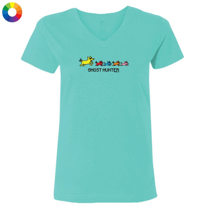 Ghost Hunter - Ladies T-Shirt V-Neck