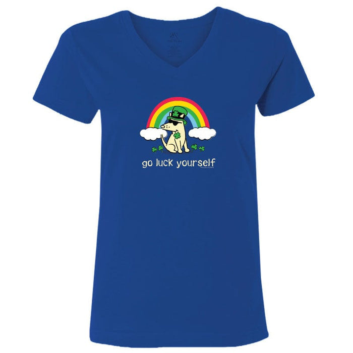 Go Luck Yourself - Ladies T-Shirt V-Neck