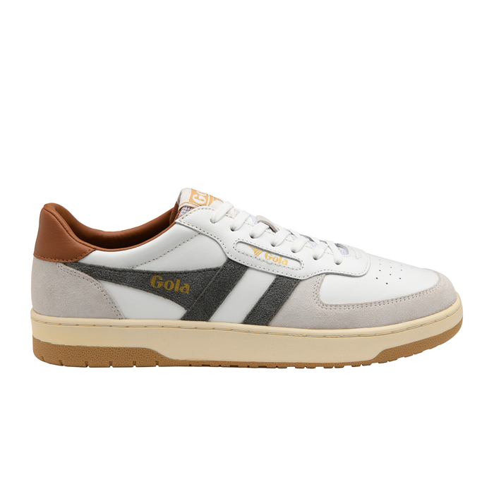 Gola Hawk Sneaker (Men) - White/Conifer/Umber Athletic - Casual - Lace Up - The Heel Shoe Fitters