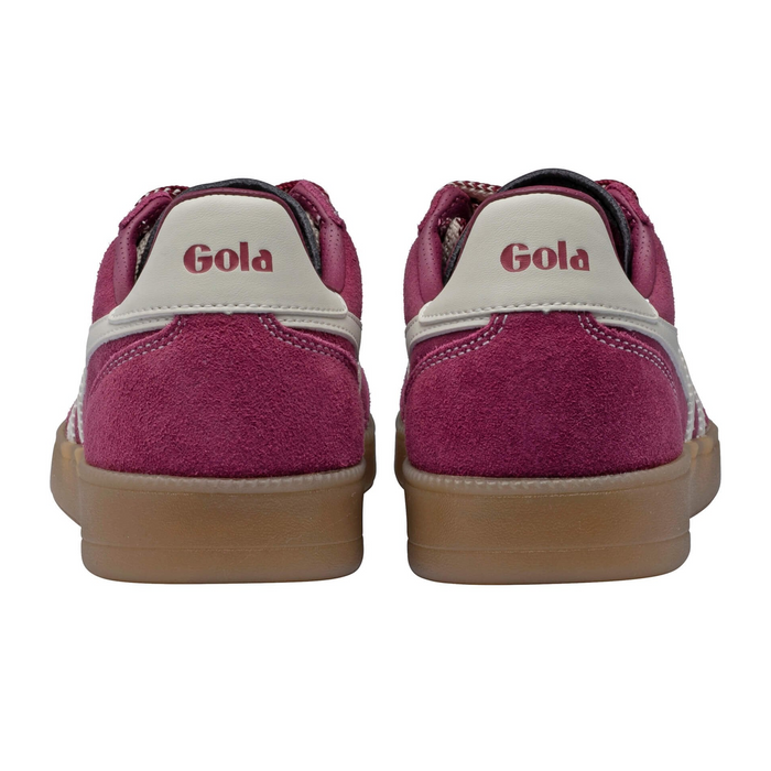Gola Viper '78 Sneaker (Women) - Cerise/Off White/Gum Athletic - Casual - Lace Up - The Heel Shoe Fitters