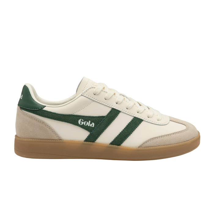 Gola Viper Leather Sneaker (Men) - Off White/Bone/Evergreen/Gum Athletic - Casual - Lace Up - The Heel Shoe Fitters