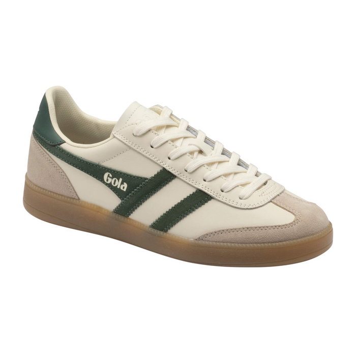 Gola Viper Leather Sneaker (Men) - Off White/Bone/Evergreen/Gum Athletic - Casual - Lace Up - The Heel Shoe Fitters