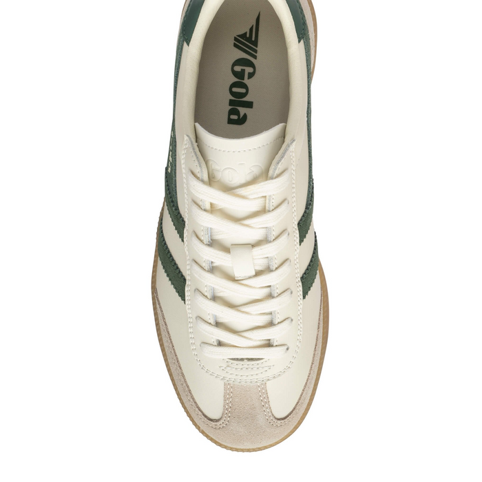 Gola Viper Leather Sneaker (Men) - Off White/Bone/Evergreen/Gum Athletic - Casual - Lace Up - The Heel Shoe Fitters