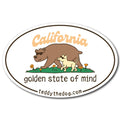Golden State of Mind - Car Magnet