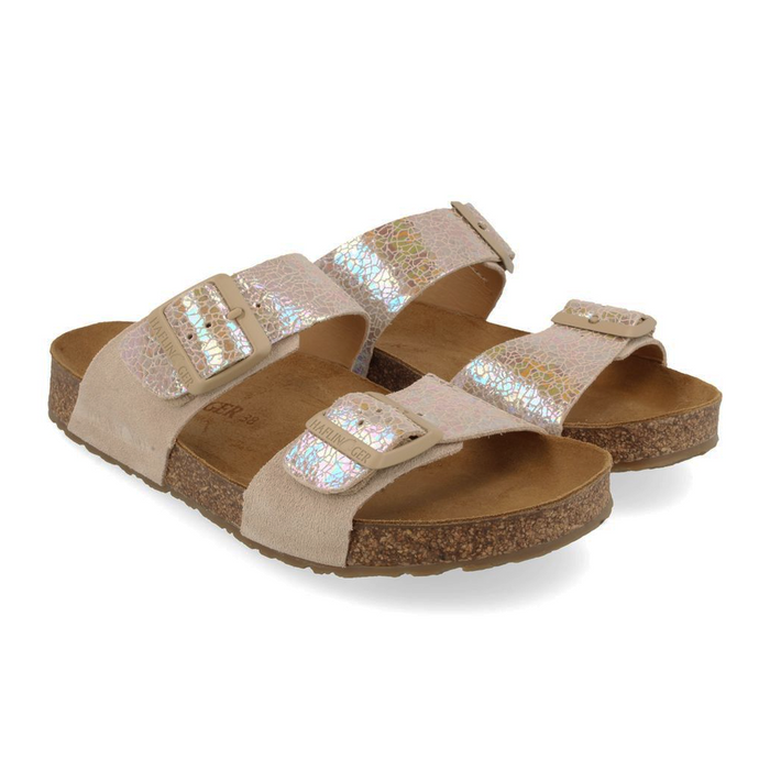 Haflinger Andrea Sandal (Women) - Beige Sandal - Slide - The Heel Shoe Fitters