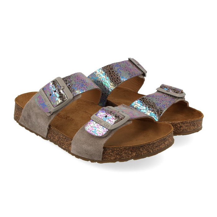 Haflinger Andrea Sandal (Women) - Grey Sandal - Slide - The Heel Shoe Fitters