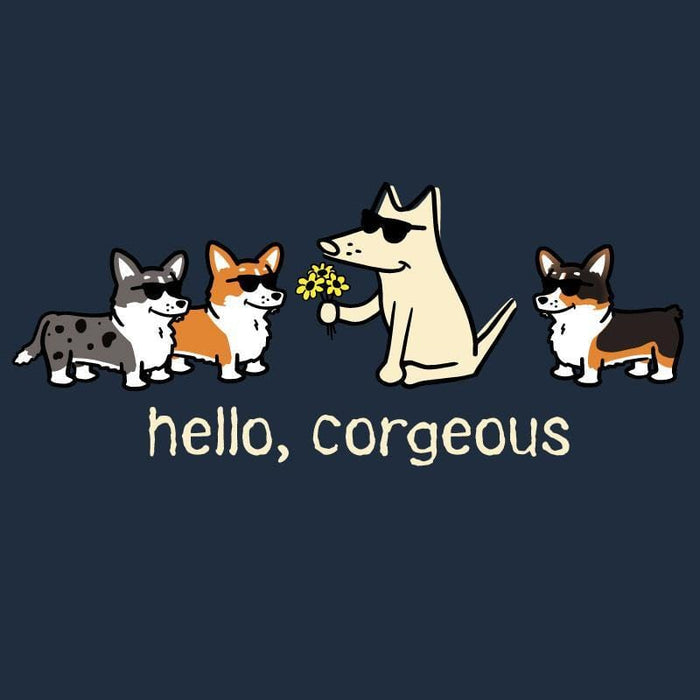 Hello, Corgeous - Classic Tee - Teddy the Dog T-Shirts and Gifts