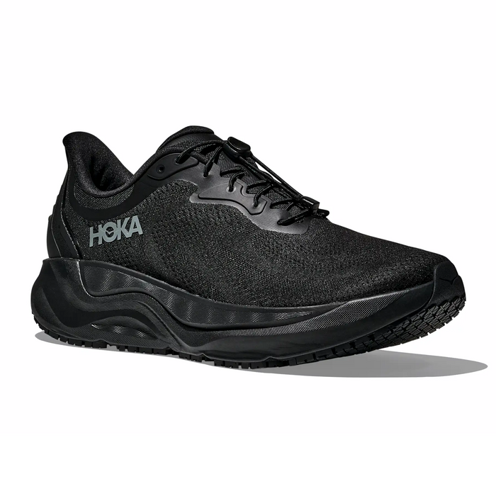 Hoka Arahi SR (Men) - Black/Black Athletic - Running - Stability - The Heel Shoe Fitters