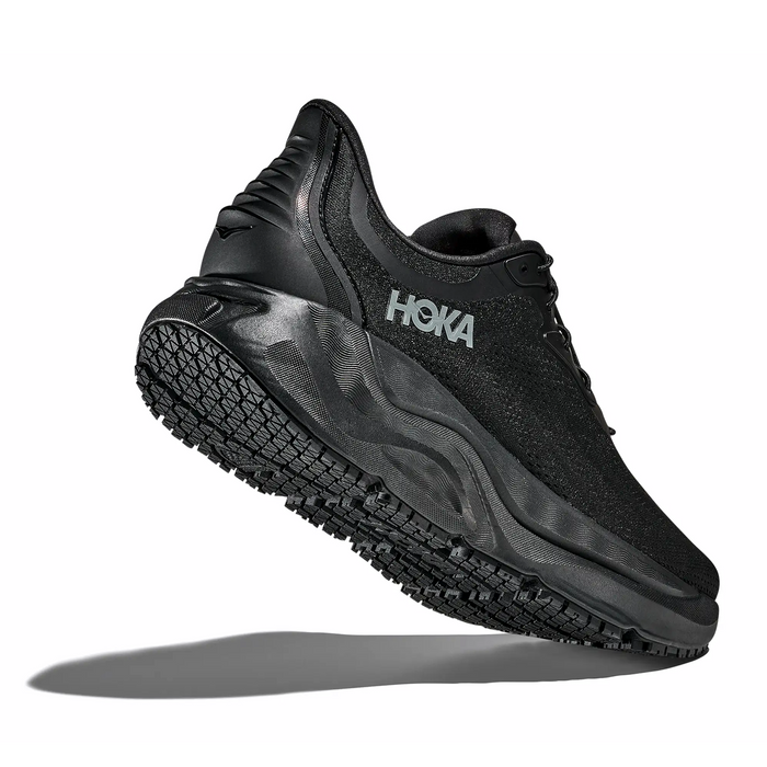 Hoka Arahi SR (Men) - Black/Black Athletic - Running - Stability - The Heel Shoe Fitters