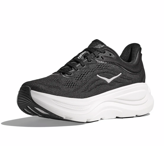 Hoka Bondi 9 Running Shoe (Women) - Black/White Athletic - Running - Cushion - The Heel Shoe Fitters