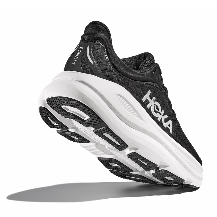 Hoka Bondi 9 Running Shoe (Women) - Black/White Athletic - Running - Cushion - The Heel Shoe Fitters