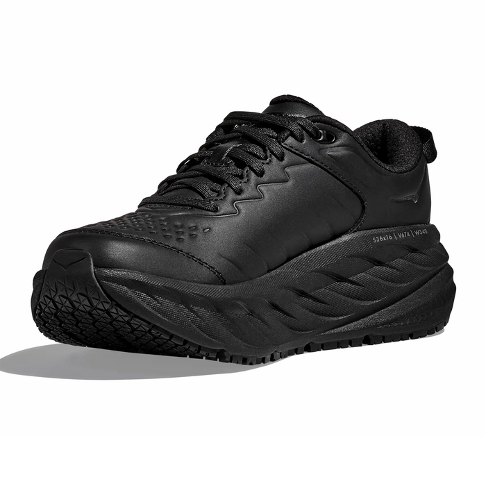 Hoka Bondi SR (Men) - Black/Black Athletic - Running - Cushion - The Heel Shoe Fitters