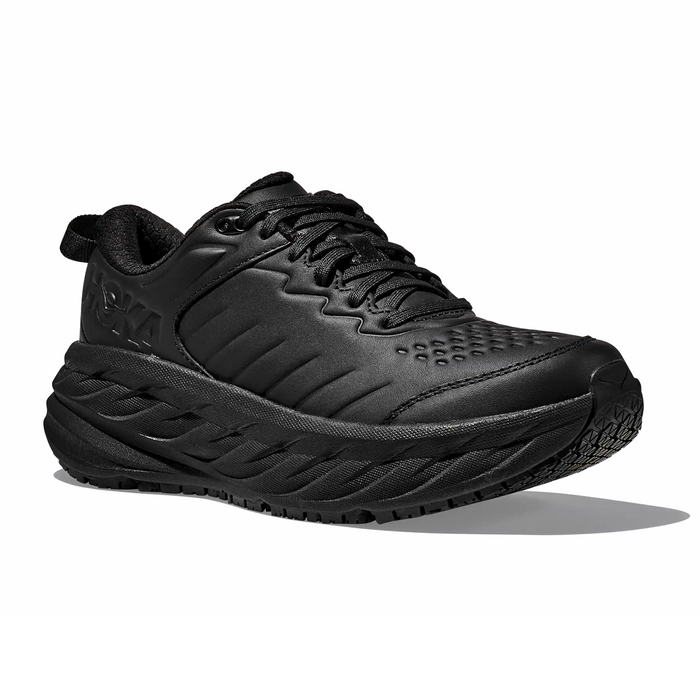 Hoka Bondi SR (Men) - Black/Black Athletic - Running - Cushion - The Heel Shoe Fitters
