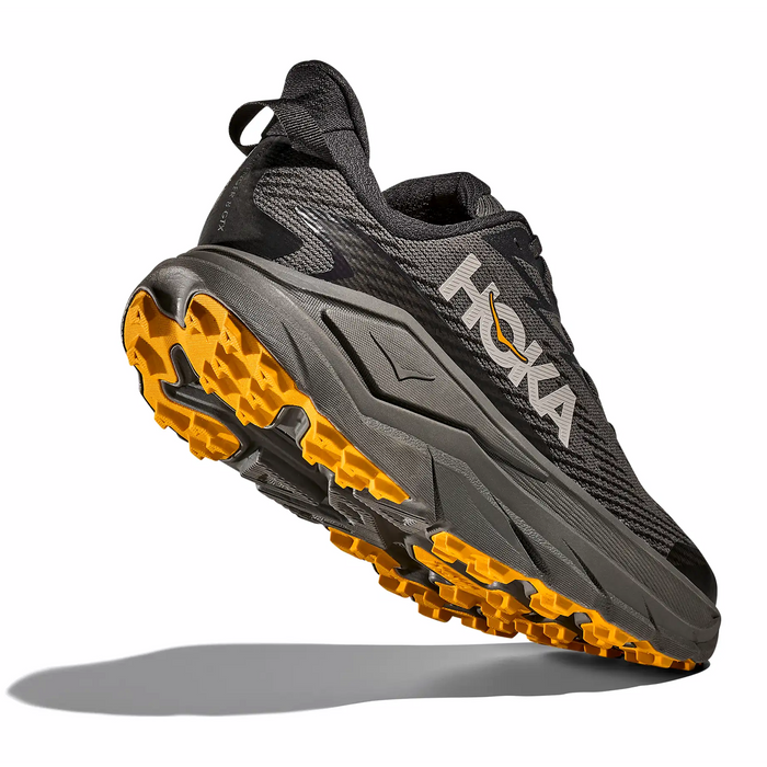 Hoka Challenger 8 GTX Trail Running Shoe (Men) - Asphalt Grey/Varsity Yellow Athletic - Running - Trail - The Heel Shoe Fitters