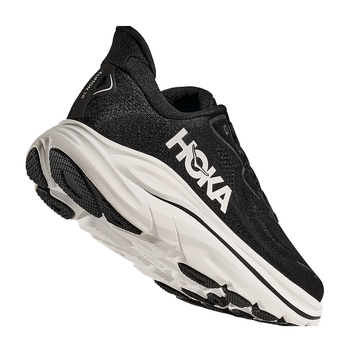 Hoka Clifton 10 Running Shoe (Women) - Black/White Athletic - Running - Neutral - The Heel Shoe Fitters