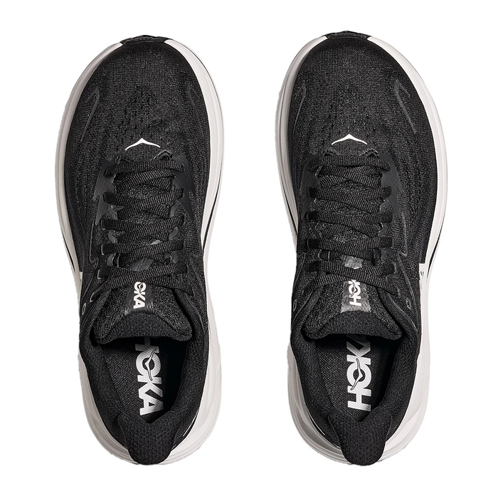 Hoka Clifton 10 Running Shoe (Women) - Black/White Athletic - Running - Neutral - The Heel Shoe Fitters