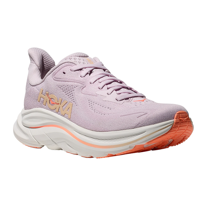 Hoka Clifton 10 Running Shoe (Women) - Lilac Cream/Tangerine Glow Athletic - Running - Neutral - The Heel Shoe Fitters