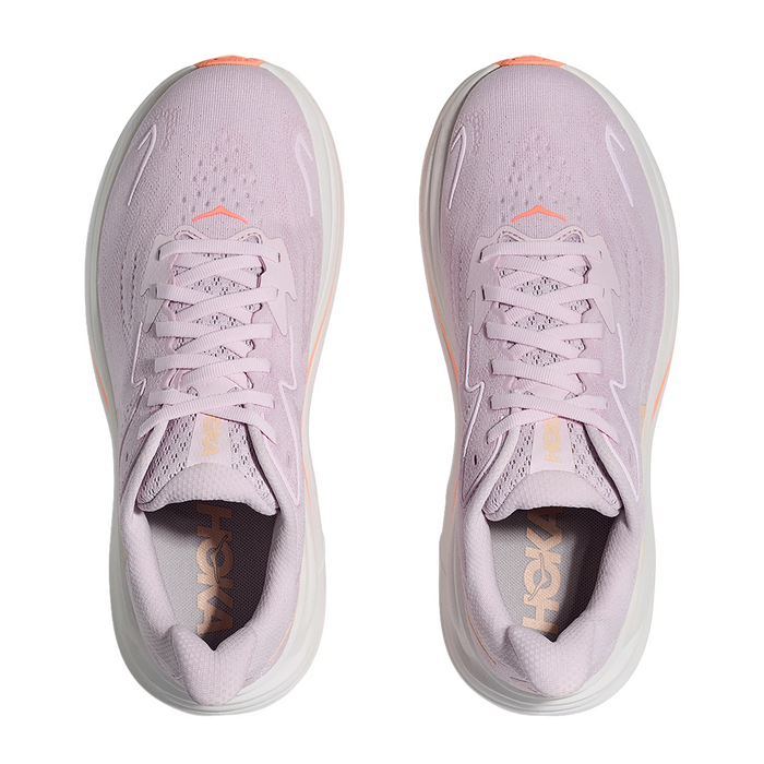 Hoka Clifton 10 Running Shoe (Women) - Lilac Cream/Tangerine Glow Athletic - Running - Neutral - The Heel Shoe Fitters
