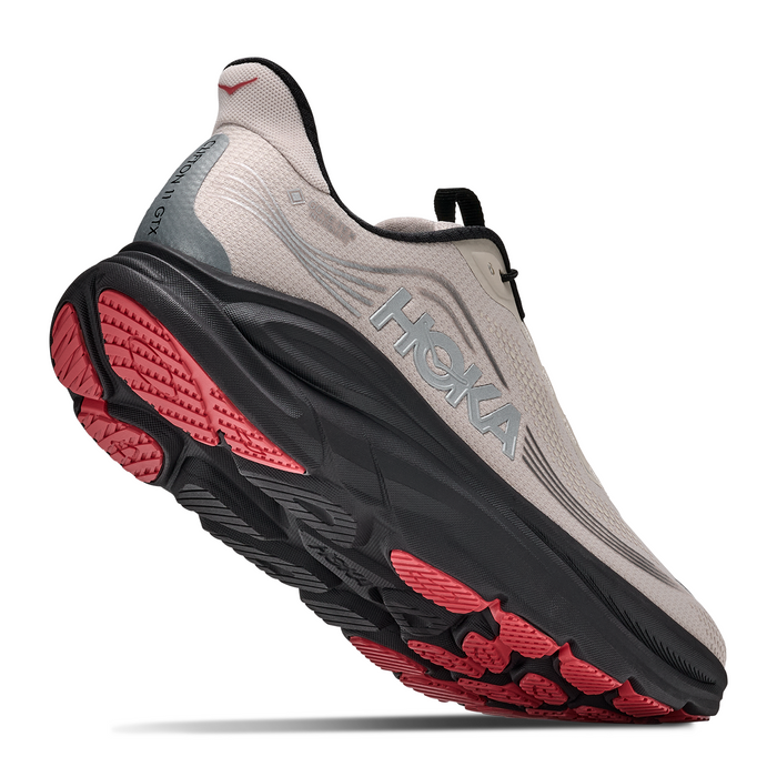Hoka Clifton 11 GTX Running Shoe (Men) - River Rock Grey/Carbon Black Athletic - Running - Neutral - The Heel Shoe Fitters