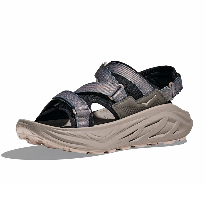Hoka Infini Hike TC Sandal (Men) - Black/Cement Sandal - Active - The Heel Shoe Fitters