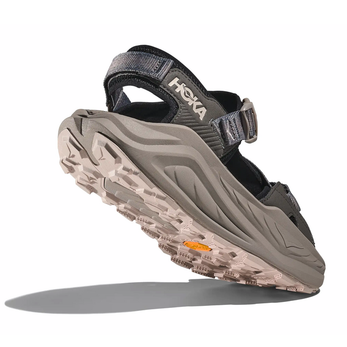 Hoka Infini Hike TC Sandal (Men) - Black/Cement Sandal - Active - The Heel Shoe Fitters