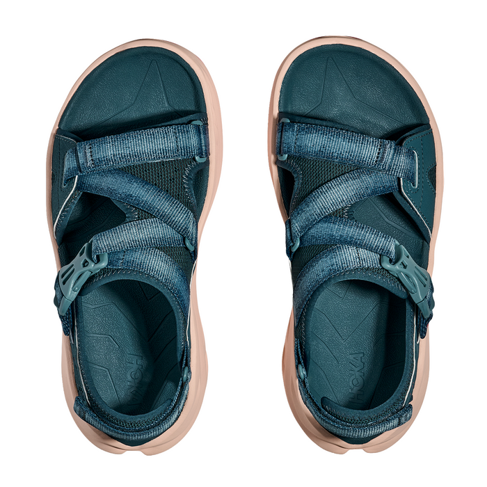 Hoka Infini Hike TC Sandal (Women) - Blue Twilight/Grapefruit Sandal - Active - The Heel Shoe Fitters