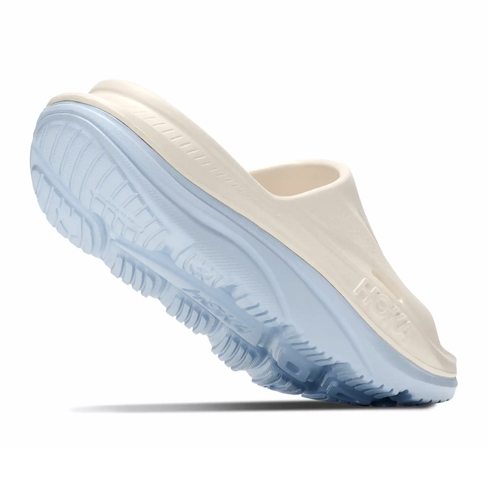 Hoka Ora Recovery Slide 3 (Unisex) - Alabaster/Ambient Blue Sandal - Slide - The Heel Shoe Fitters