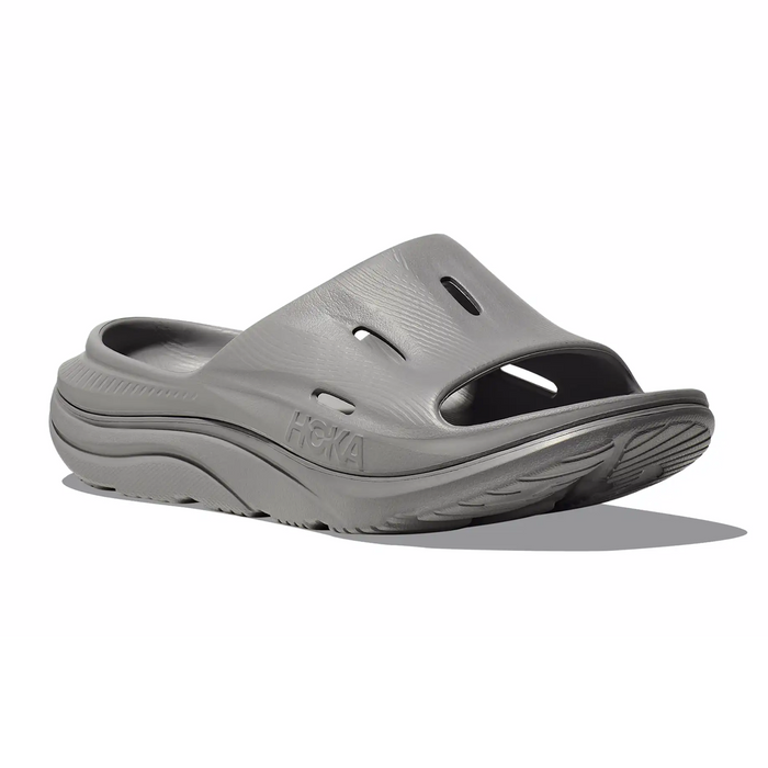 Hoka Ora Recovery Slide 3 (Unisex) - Grey Sandal - Slide - The Heel Shoe Fitters