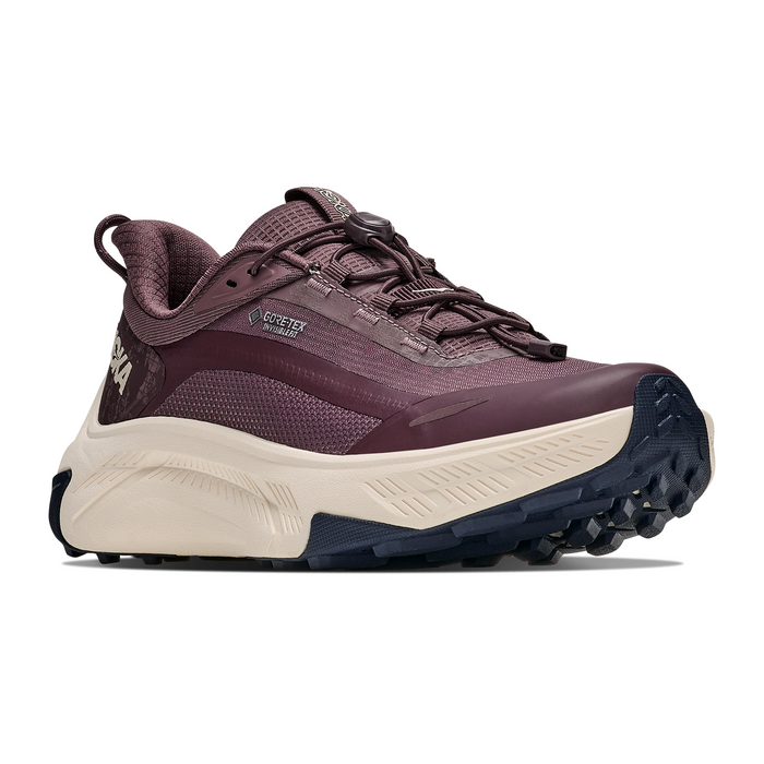 Hoka Transport 2 GTX Hiking Shoe (Women) - Smokey Quartz/Deep Mauve Athletic - Running - Trail - The Heel Shoe Fitters