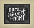 Home Sweet Home By Susan Ball - Framed Print Wall Art - Dark Gray