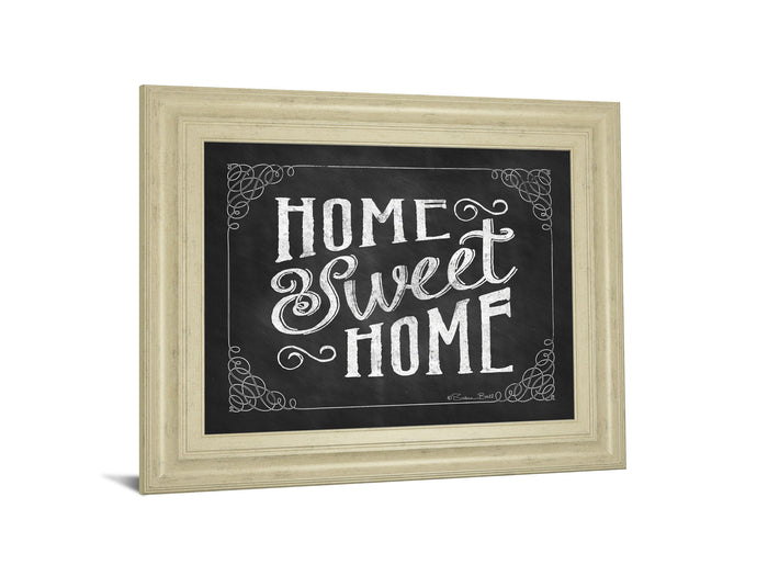Home Sweet Home By Susan Ball - Framed Print Wall Art - Dark Gray