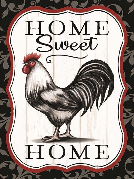 Home Sweet Home Rooster By Elizabeth Tyndall (Small) - Beige