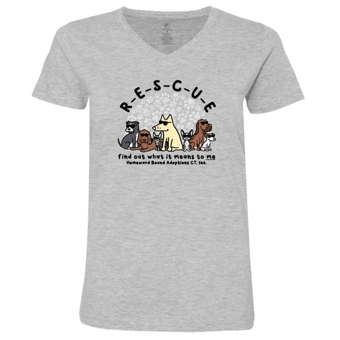 Homeward Bound Adoptions - Ladies T-Shirt V-Neck