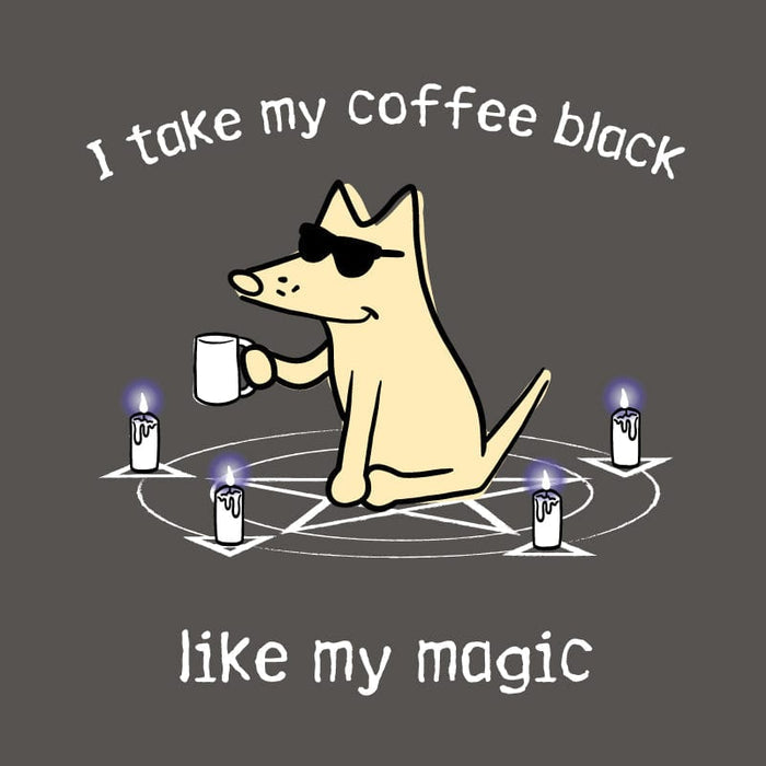 I Take My Coffee Black - Ladies T-Shirt V-Neck
