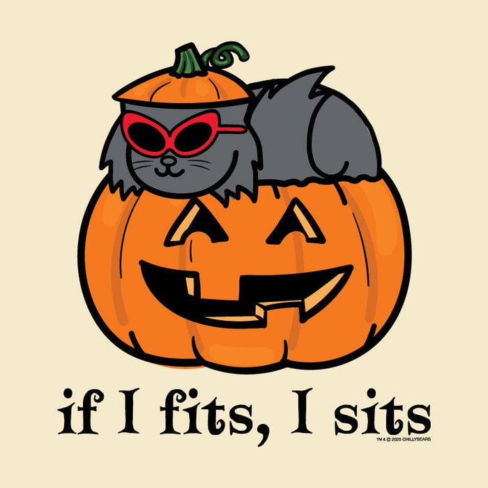 If I Fits I Sits Pumpkin - Classic Long-Sleeve T-Shirt