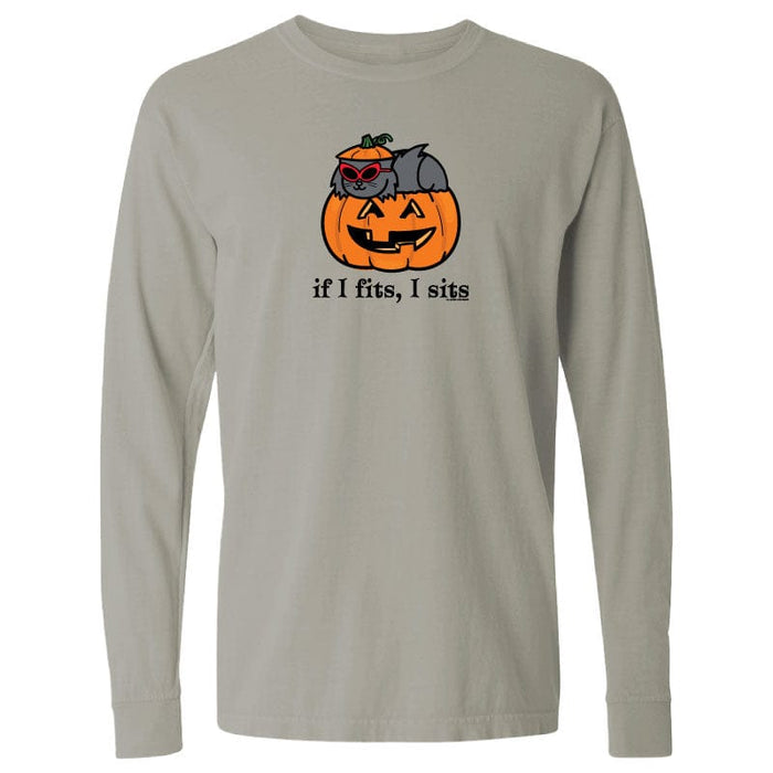 If I Fits I Sits Pumpkin - Classic Long-Sleeve T-Shirt
