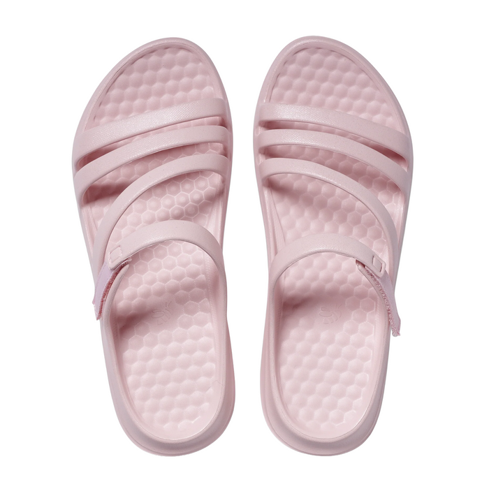 Joybees Lakeshore Sandal (Women) - Shimmer Pale Pink Sandal - Slide - The Heel Shoe Fitters