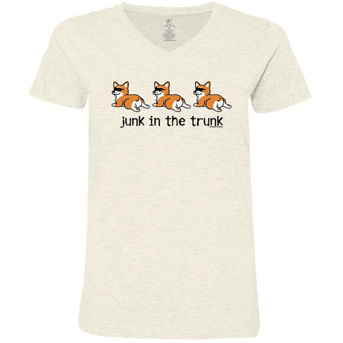 Junk in the Trunk - Ladies T-Shirt V-Neck