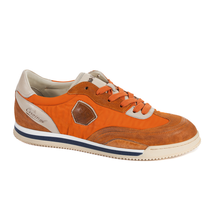 Kamo-Gutsu SCUDO 006 Sneaker (Men) - Arancio Combi Athletic - Casual - Lace Up - The Heel Shoe Fitters