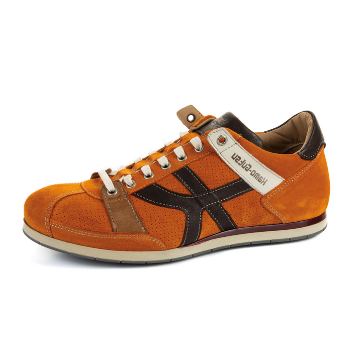 Kamo-Gutsu TIFO 044 Low Sneaker (Men) - Cam Arancio/Brown Dress-Casual - Lace Ups - The Heel Shoe Fitters