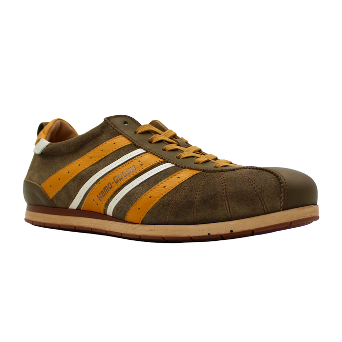 Kamo-Gutsu TIFO 049 Low Sneaker (Men) - Kaki/Girasole Athletic - Casual - Lace Up - The Heel Shoe Fitters