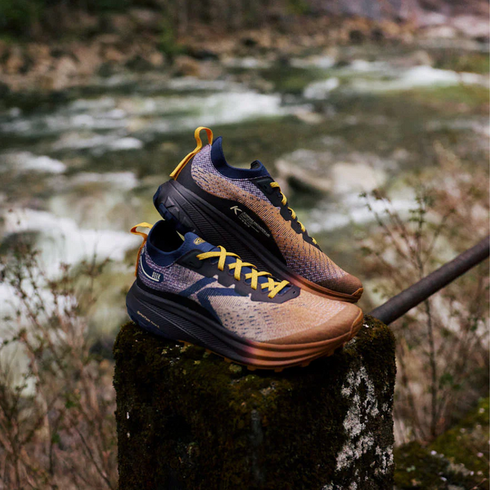 Keen Seek Trail Running Shoe (Men) - Chipmunk/Symphonic Sunset Athletic - Running - Trail - The Heel Shoe Fitters