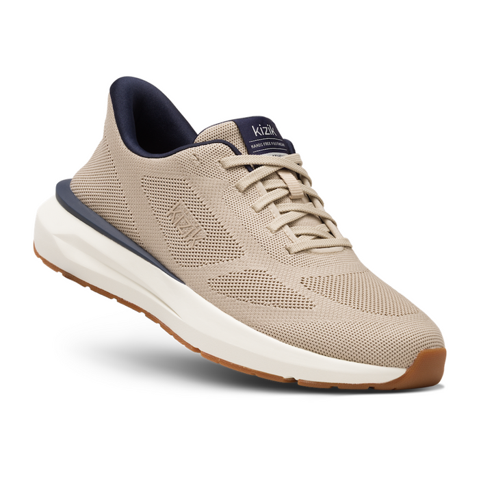 Kizik Athens 2 Knit Sneaker (Men) - Doeskin Athletic - Casual - Lace Up - The Heel Shoe Fitters