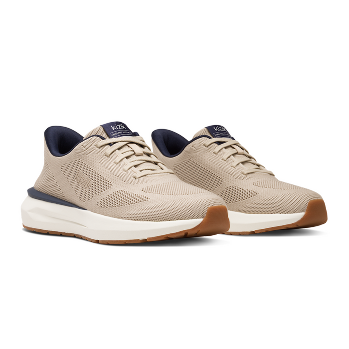 Kizik Athens 2 Knit Sneaker (Men) - Doeskin Athletic - Casual - Lace Up - The Heel Shoe Fitters