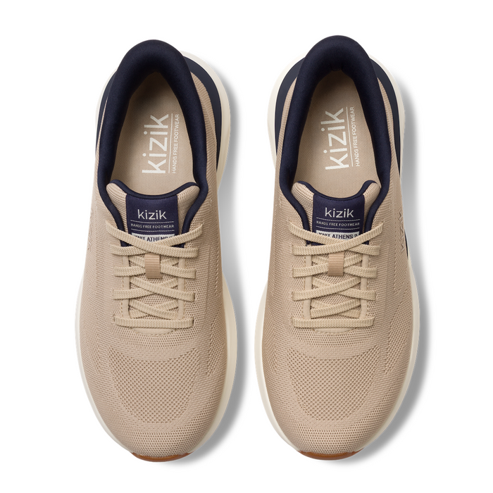 Kizik Athens 2 Knit Sneaker (Men) - Doeskin Athletic - Casual - Lace Up - The Heel Shoe Fitters