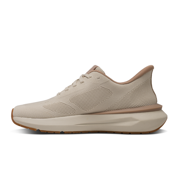 Kizik Athens 2 Knit Sneaker (Women) - Oatmeal/Warm Taupe Athletic - Casual - Lace Up - The Heel Shoe Fitters