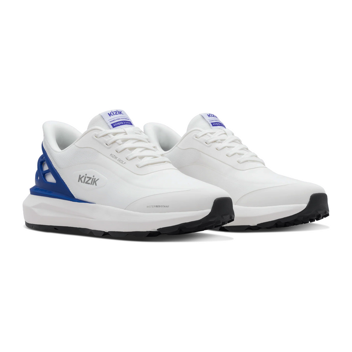 Kizik Athens Golf Sneaker (Women) - White/Surf The Web Athletic - Sport - The Heel Shoe Fitters
