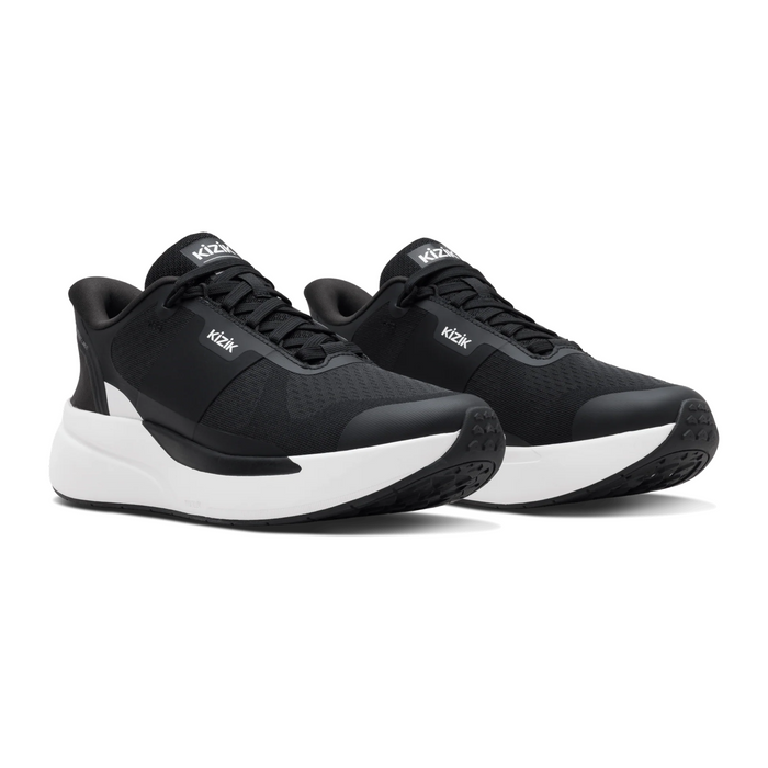 Kizik Freedom Run Sneaker (Men) - Black/White Athletic - Casual - Lace Up - The Heel Shoe Fitters