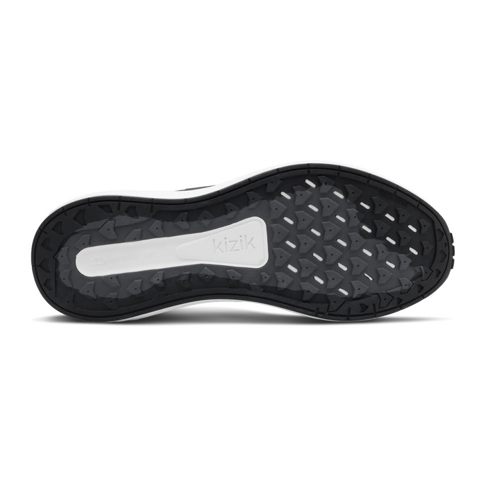Kizik Freedom Run Sneaker (Men) - Black/White Athletic - Casual - Lace Up - The Heel Shoe Fitters